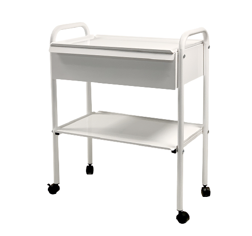 Столик СМ-3-2 маніпуляційний, на опорах, 2 полиці з нерж. сталі ТМ ОМЕГА